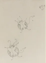 Dos mariposas Whistler, c.1890